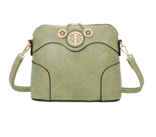 Superbia - Small Square Cross Body Bag Shoulder Bag -9122: White