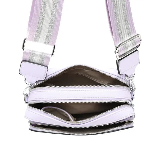 Strathurie - Crossbody Bag with Canvas Strap Black 0925