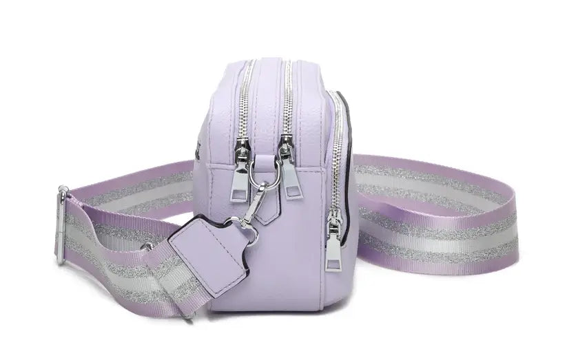 Strathurie - Crossbody Bag with Canvas Strap Black 0925