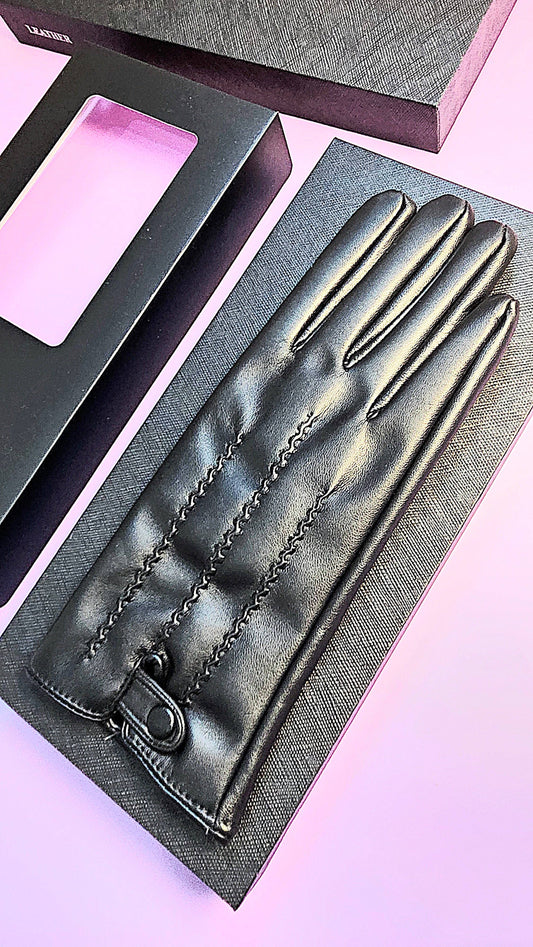 Arya Jewellery Wholesale - Real Leather Boxed Bow Gloves: XL