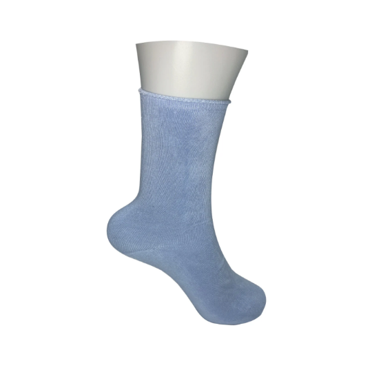 Urban Eccentric - CLEARANCE Unisex Bamboo Comfort Roll Top Socks: White / 6-11