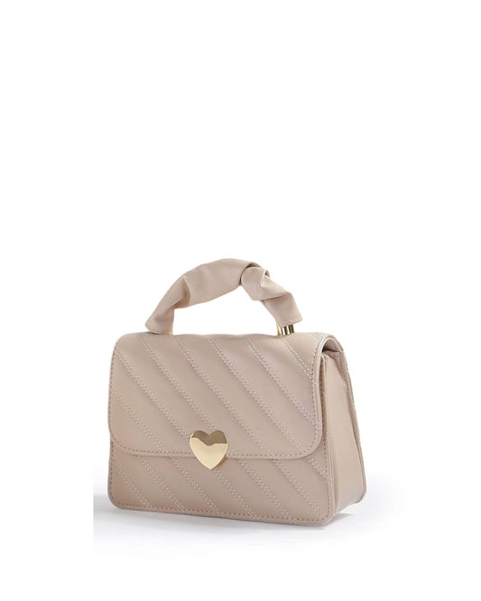 Crossbody/Grab bag with quilted pattern: Black