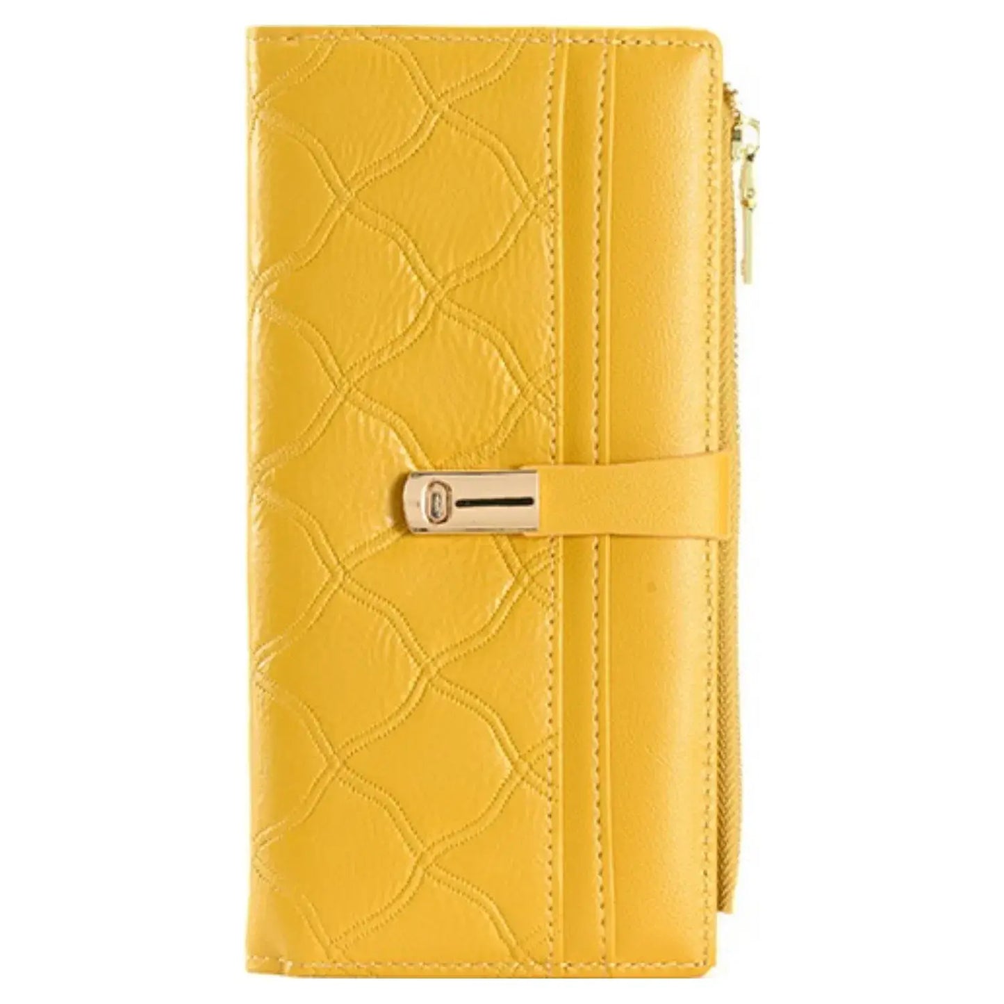 Superbia - Long Quilted Purse with Gift Box-A677: Red