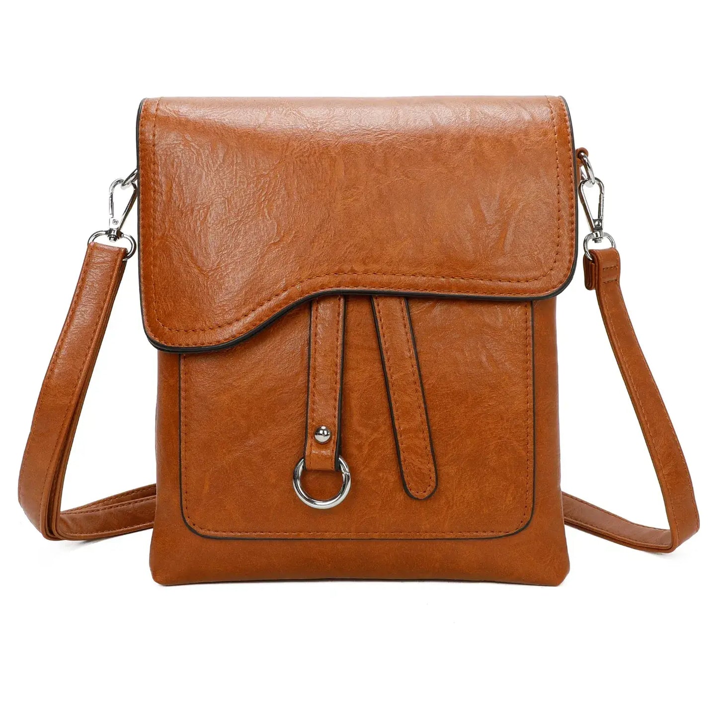 Superbia - Superbia Medium Size 3 Compartment Cross Body Shoulder Bag: Green