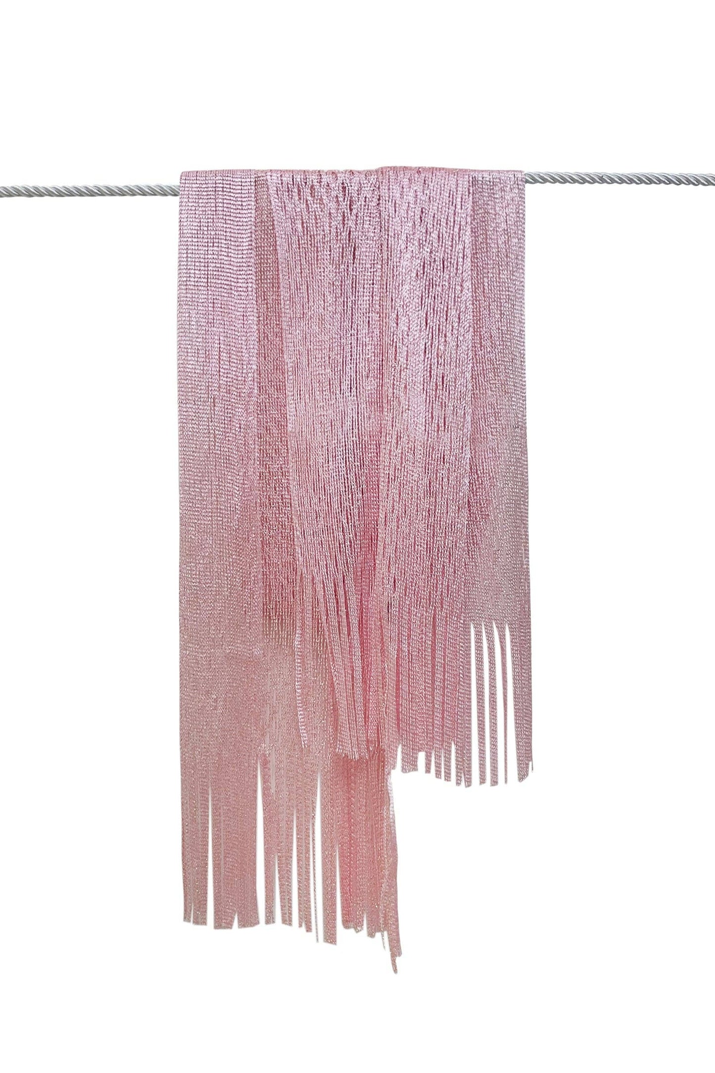 Fashion Scarf World - Summer Mesh Tassel Scarf/ Shawl: Black