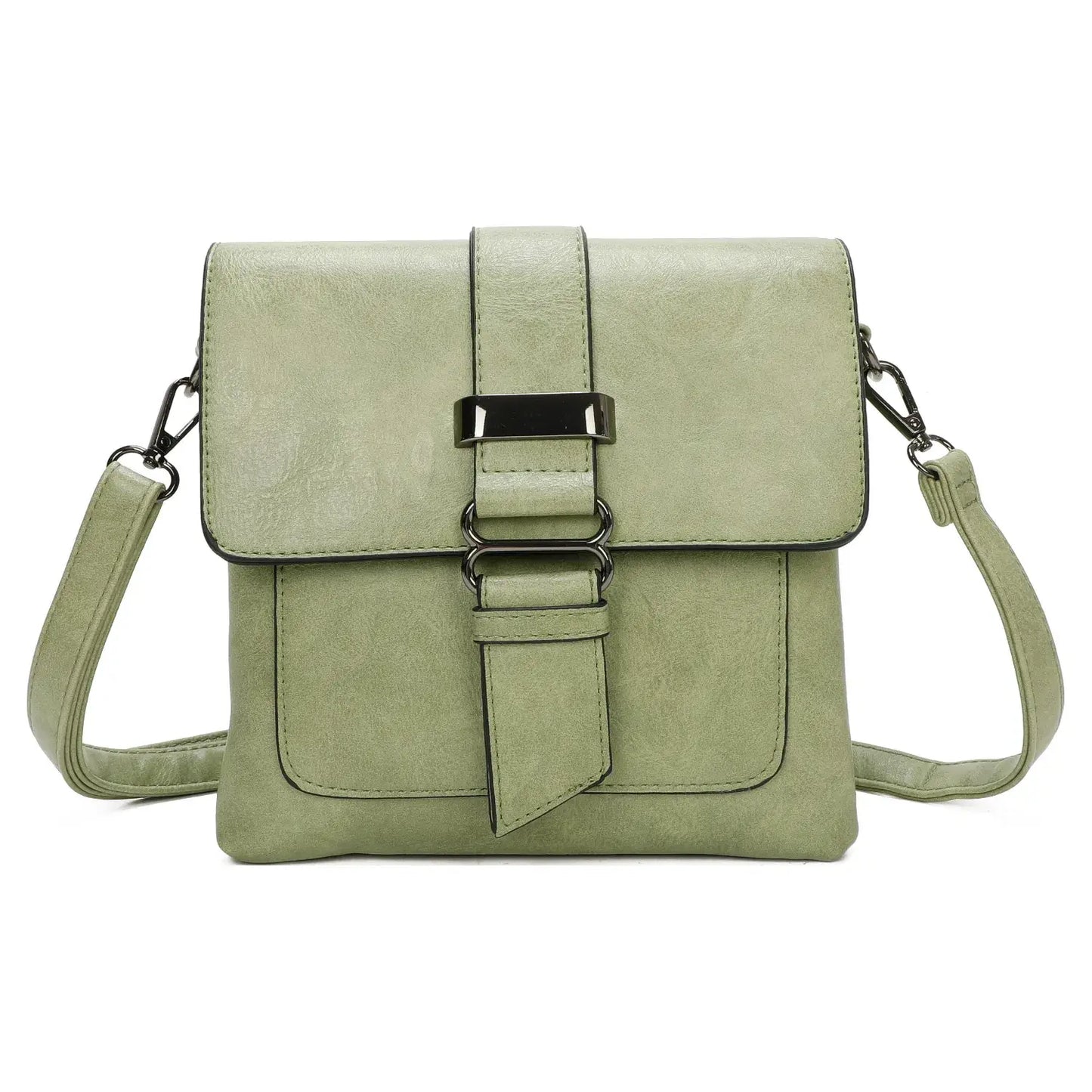 Superbia - Small Medium Size 3 Compartment Cross Body Bag Shoulder Bag: Red