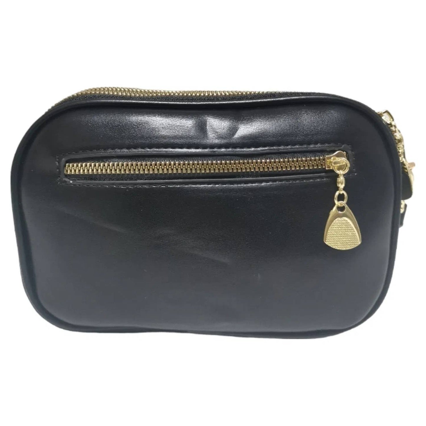 Superbia - 3 Zip Quilted Soft Cross Body Bag Shoulder Bag-3009-1: Blue +Strap