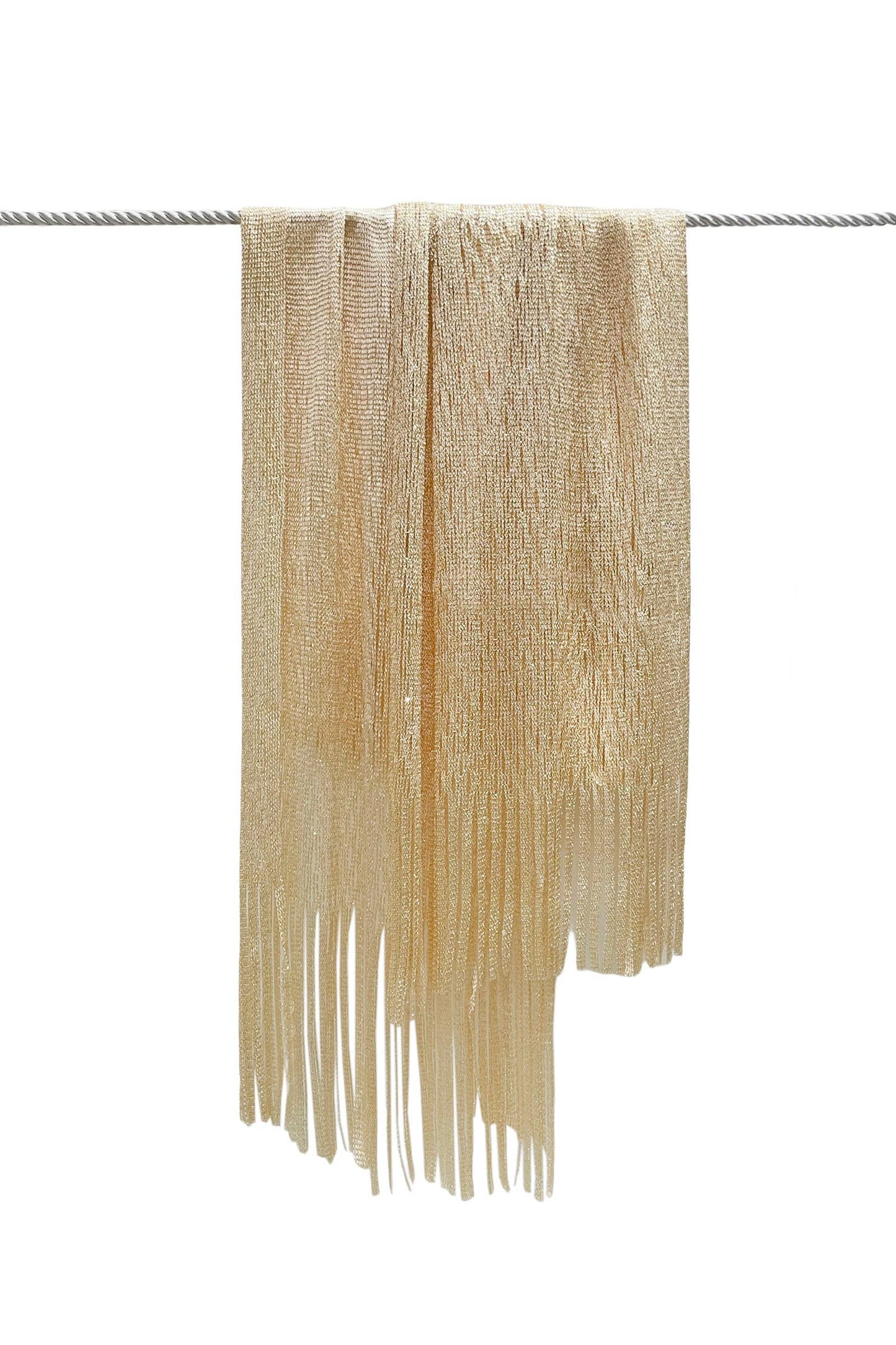 Fashion Scarf World - Summer Mesh Tassel Scarf/ Shawl: Black