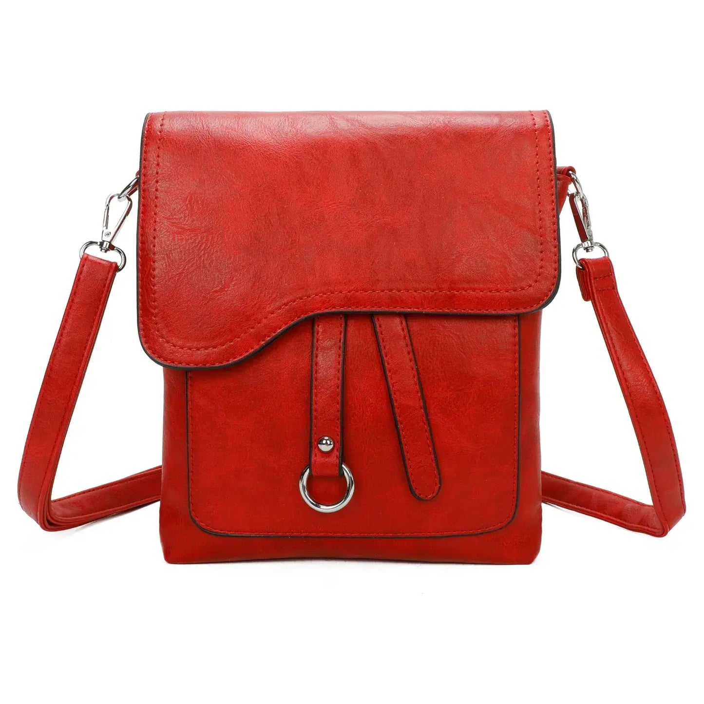 Superbia - Superbia Medium Size 3 Compartment Cross Body Shoulder Bag: Green