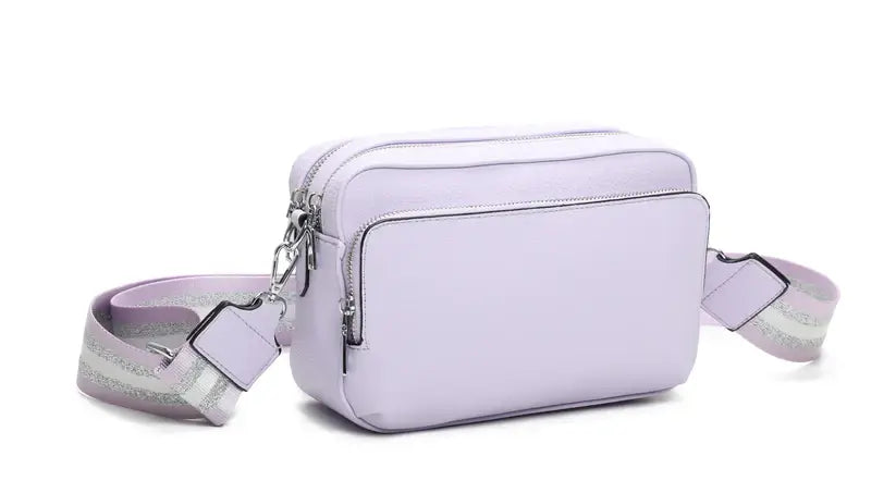 Strathurie - Crossbody Bag with Canvas Strap Black 0925