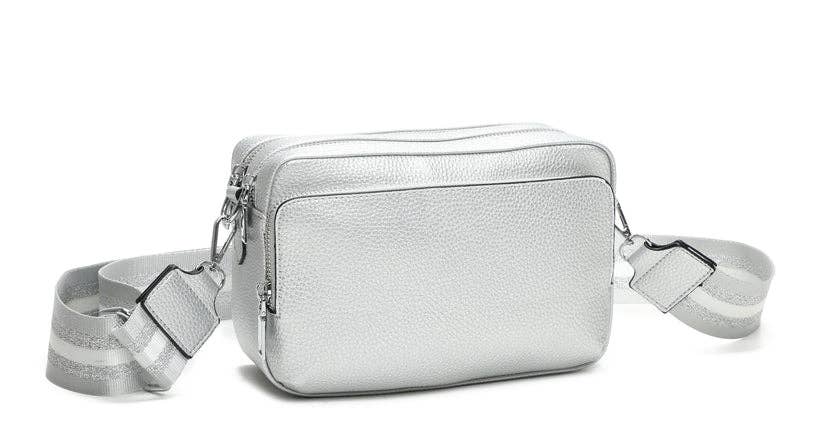 Strathurie - Crossbody Bag with Canvas Strap Black 0925