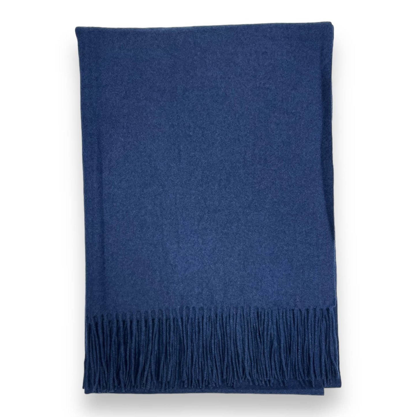 London Scarves - Classic Plain wool Blend with Tassels 300 gr + : Red
