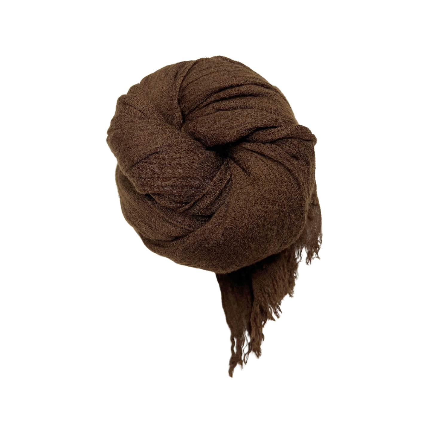 Lili Scarves - Plain Soft Bamboo Scarf: Brown