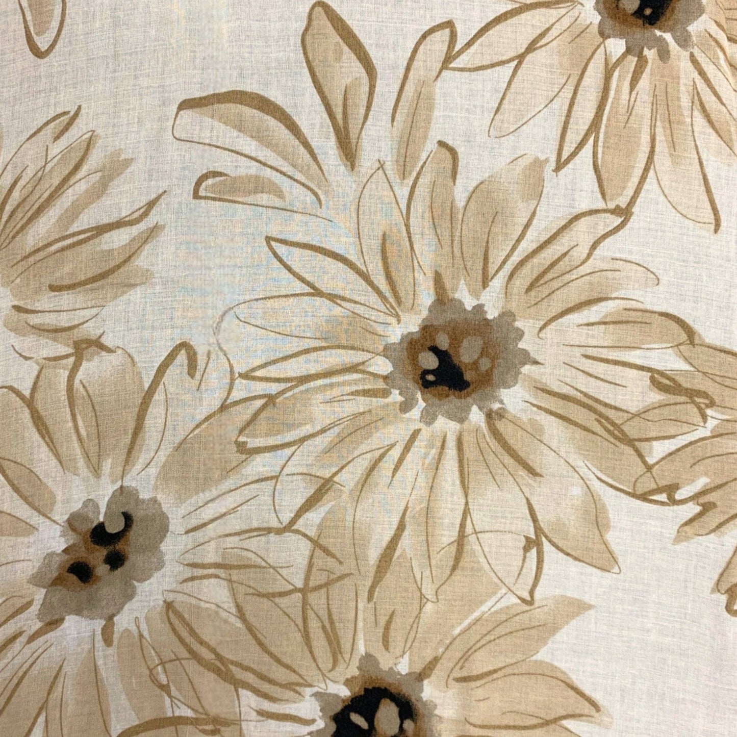 Lili Scarves - Big Daisy Print Scarf: Blue