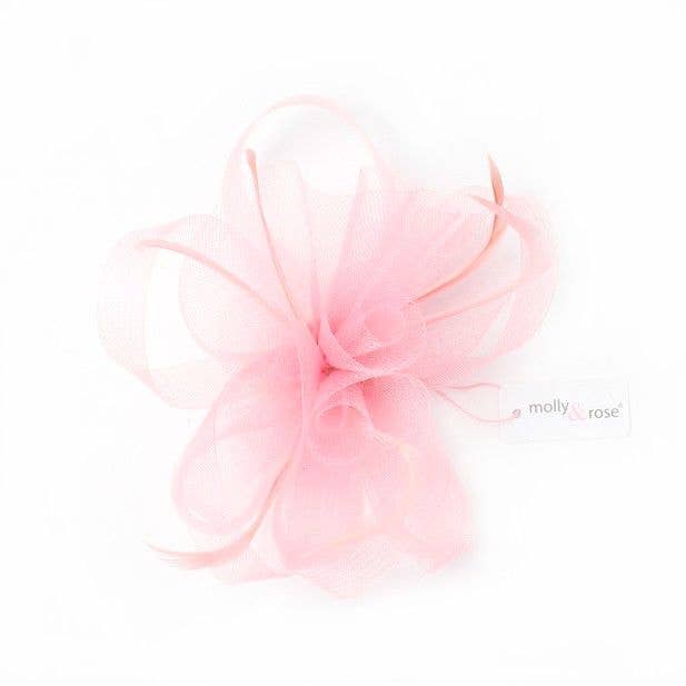 Inca UK - Style Natasha. Pink Net Fascinator.