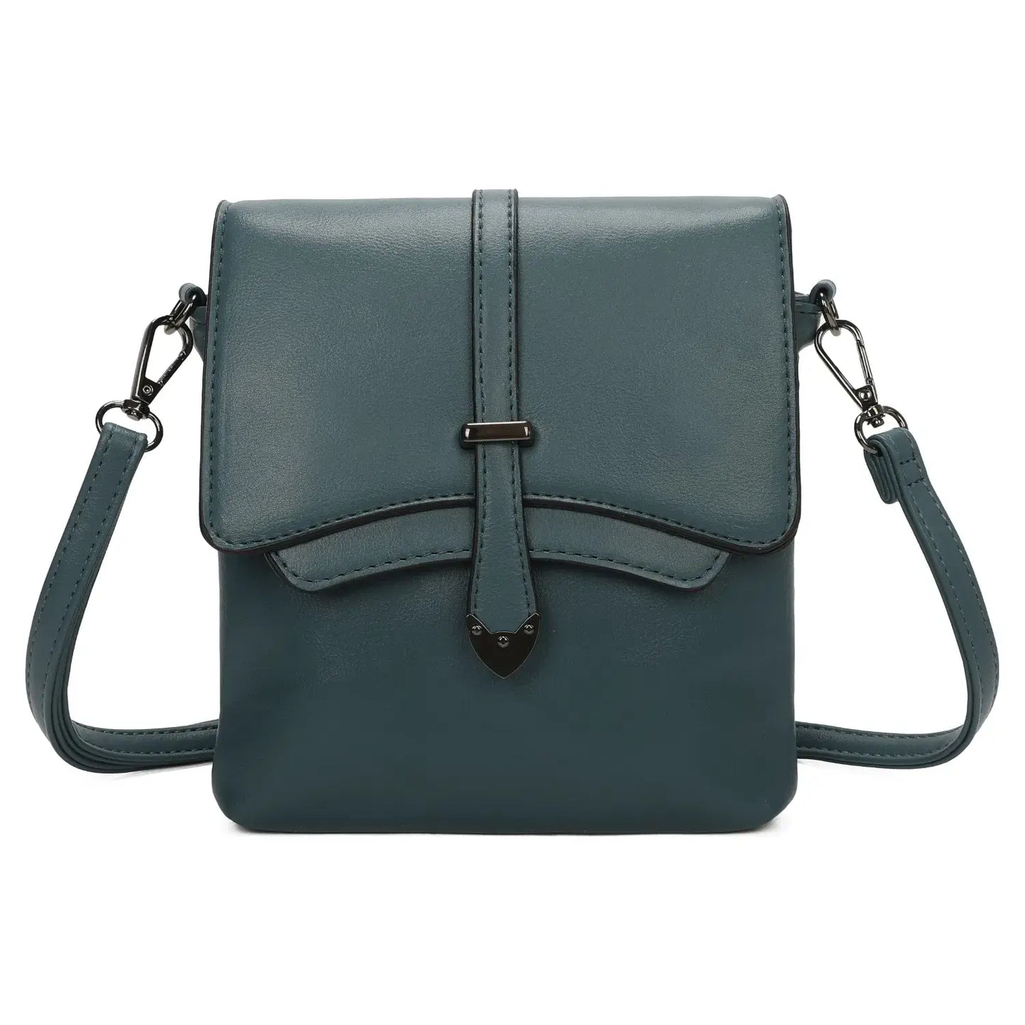 Superbia - Small 3 Compartment Retro Cross Body Bag Shoulder Bag-9129: Off-White