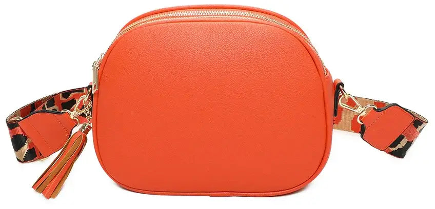 Strathurie - PU Camera Bag 3 Zip 706-S Orange