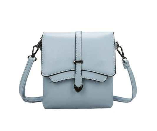 Superbia - Small 3 Compartment Retro Cross Body Bag Shoulder Bag-9129: Off-White