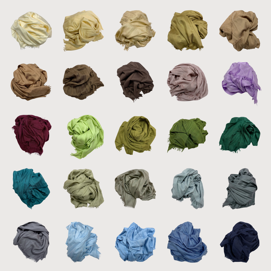 Lili Scarves - Pure Modal Plain Scarf - 27 Colours: Burgundy