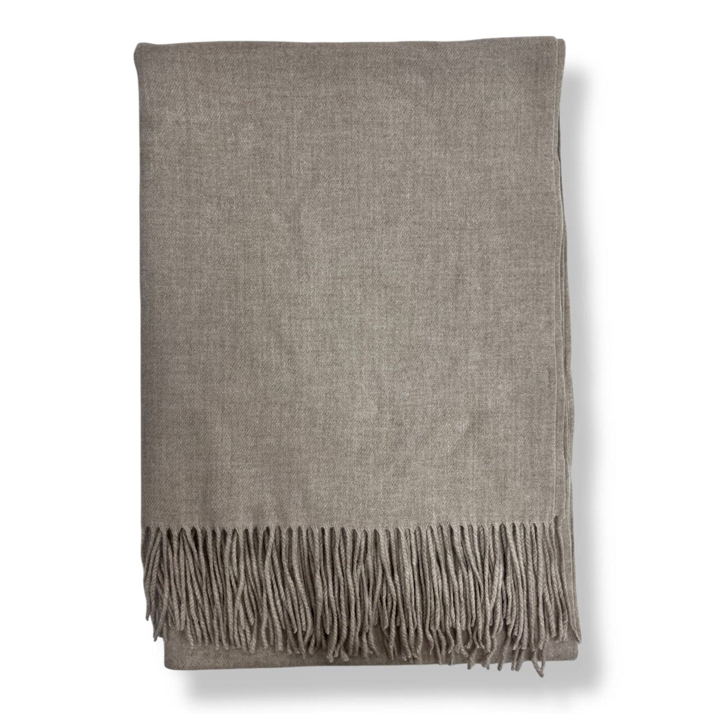 London Scarves - Classic Plain wool Blend with Tassels 300 gr + : Red