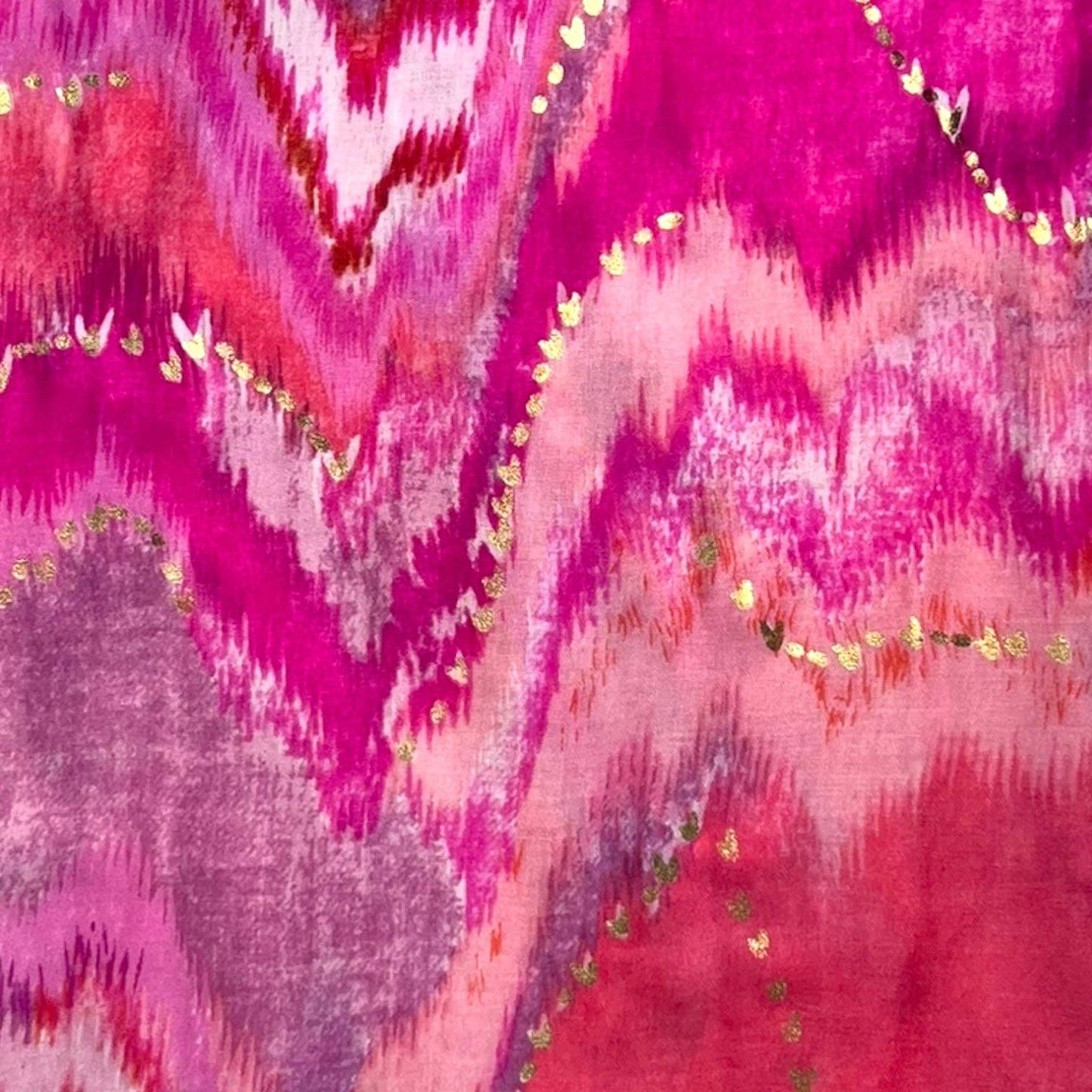 Lili Scarves - Colourful Wave Scarf Finished with Fringes: Purple