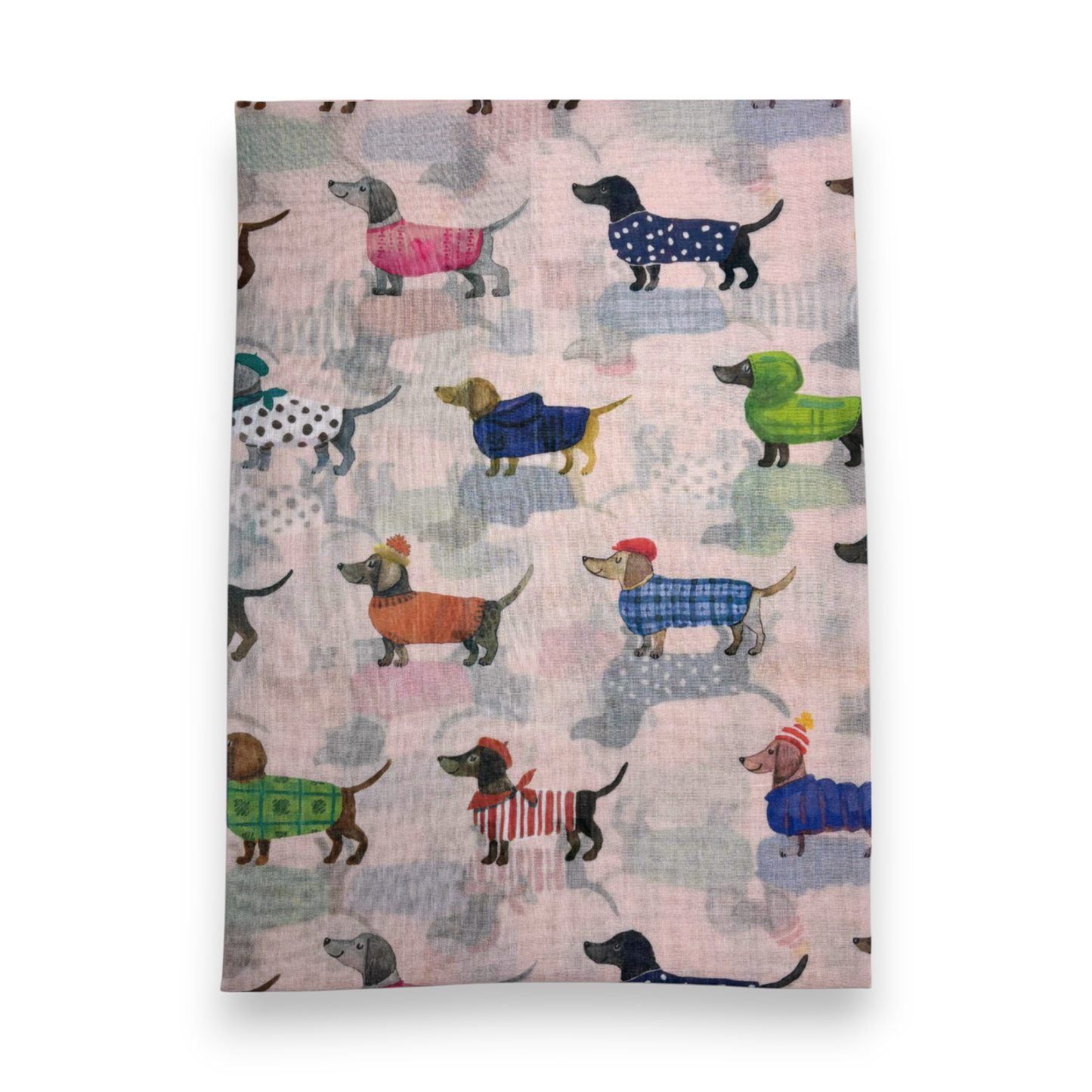 Lili Scarves - Fashion Dogs Digital Print Scarf: Black