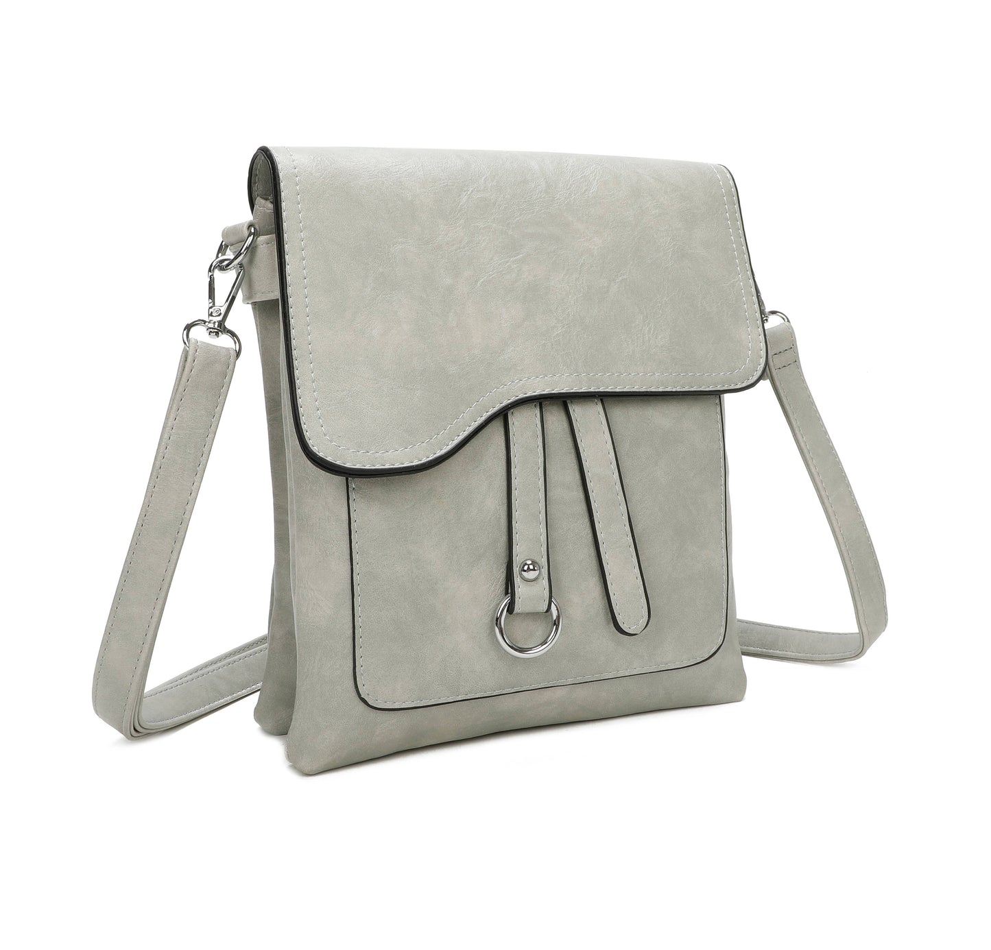 Superbia - Superbia Medium Size 3 Compartment Cross Body Shoulder Bag: Green