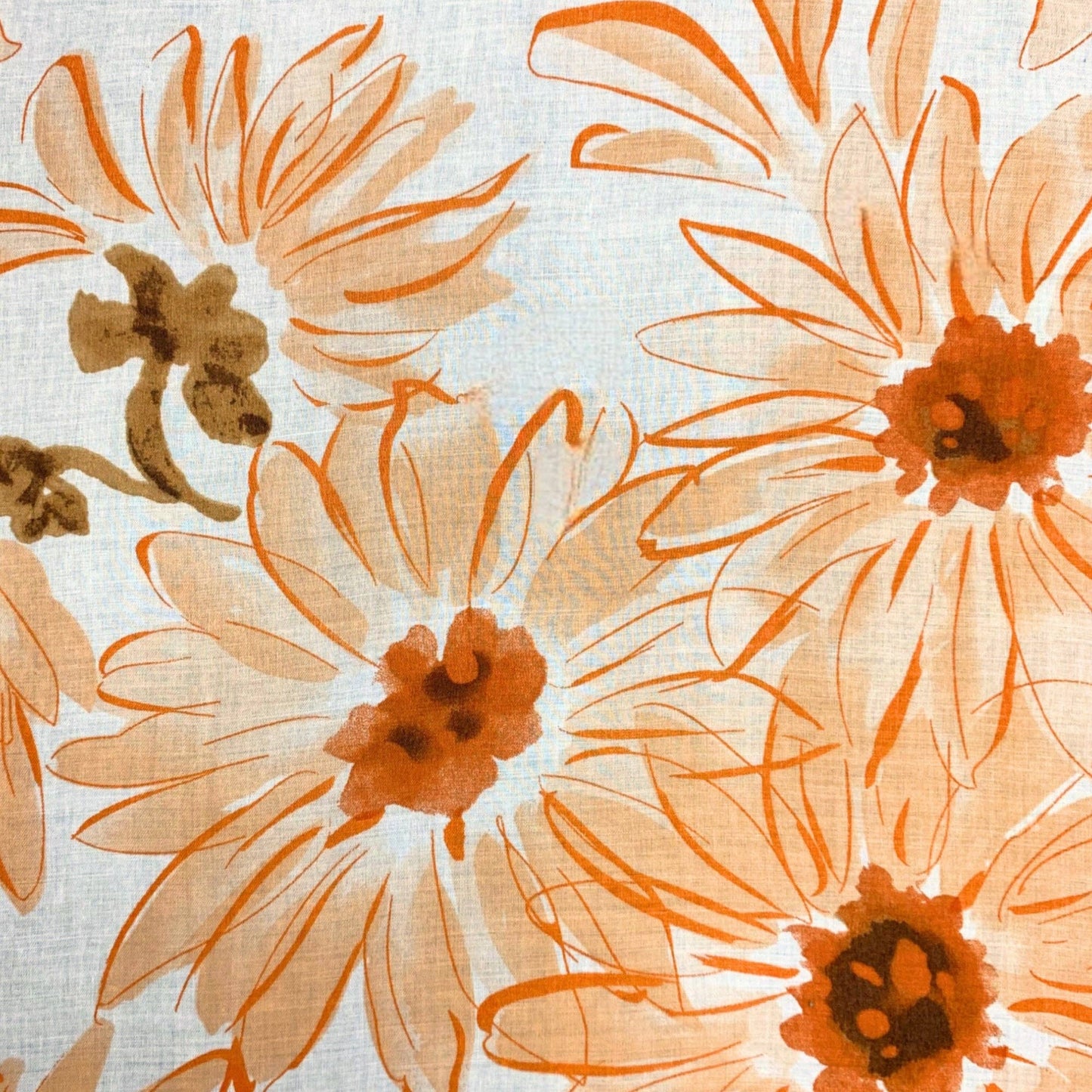 Lili Scarves - Big Daisy Print Scarf: Green