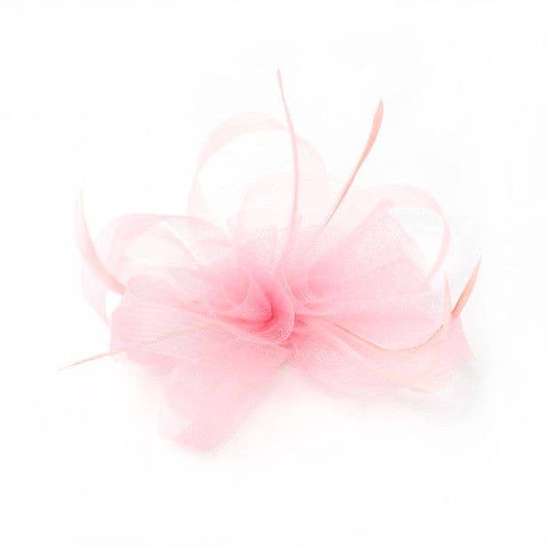 Inca UK - Style Natasha. Pink Net Fascinator.