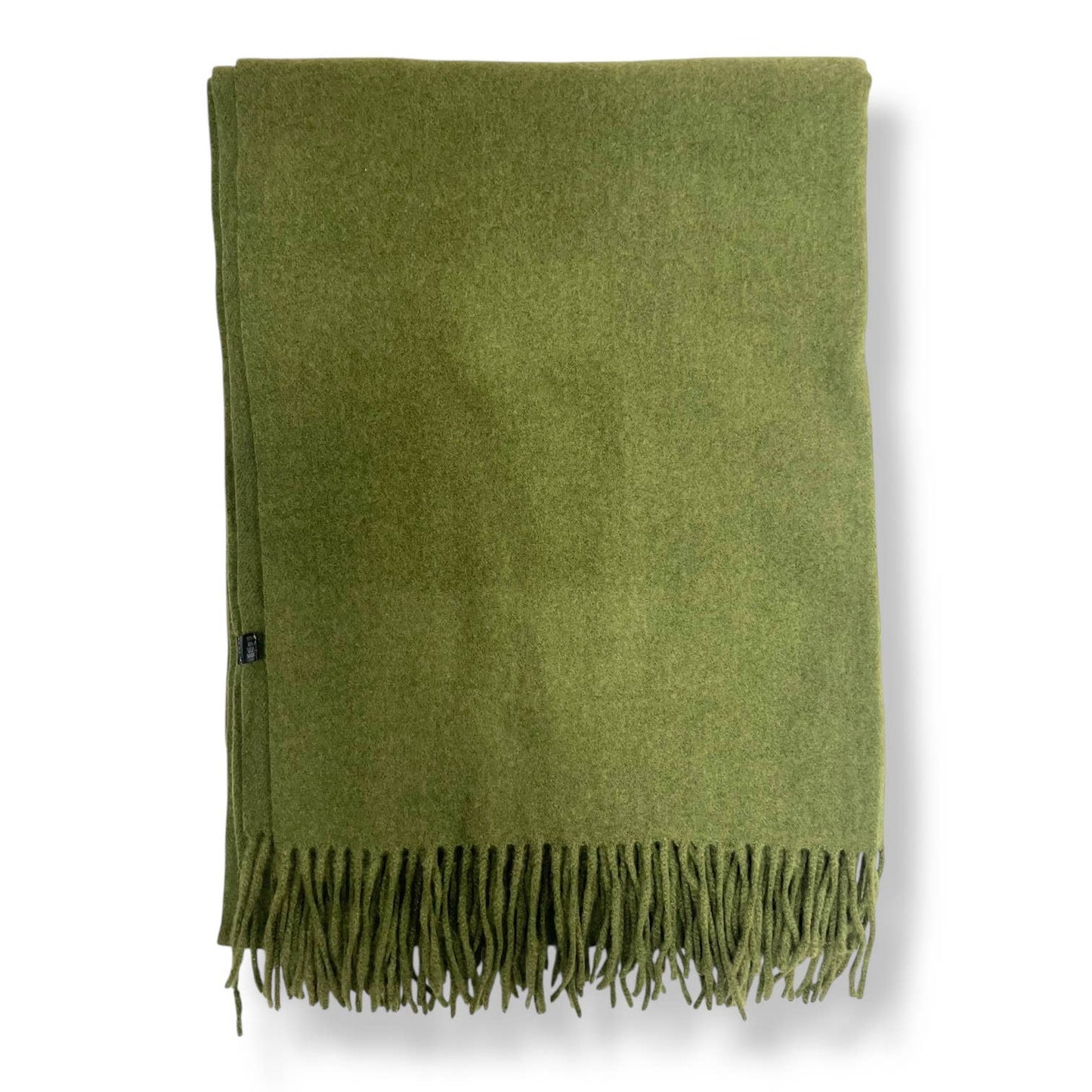 London Scarves - Classic Plain wool Blend with Tassels 300 gr + : Red