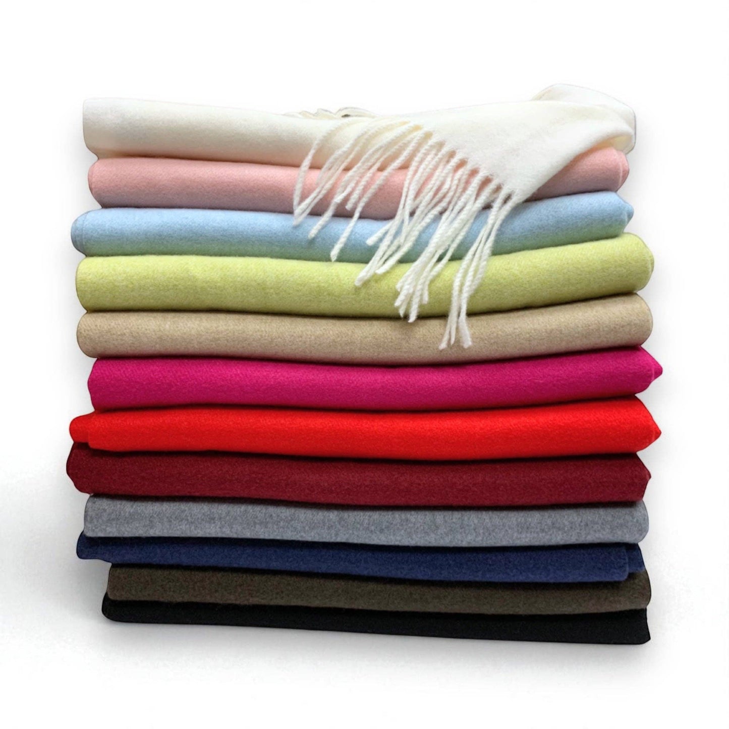 Lili Scarves - Premium Wool Blend Winter Scarf: Red