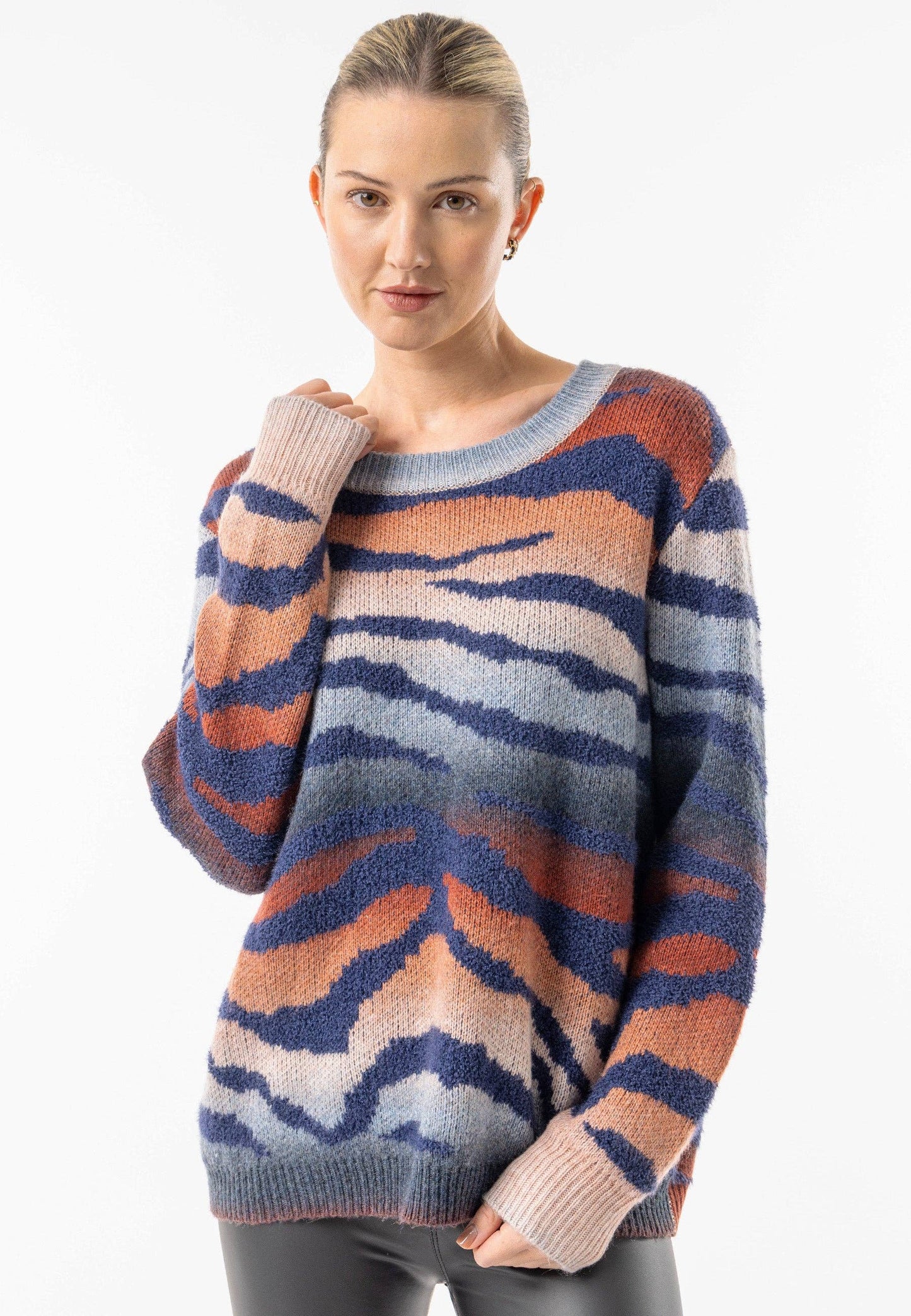 ANGELEYE - Californian Crew Neck Knit Jumper: California / L