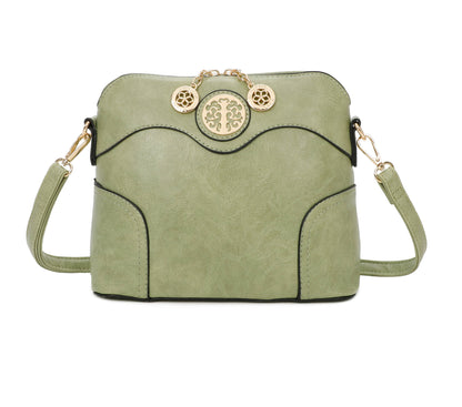 Superbia - Small Square Cross Body Bag Shoulder Bag -9122: White