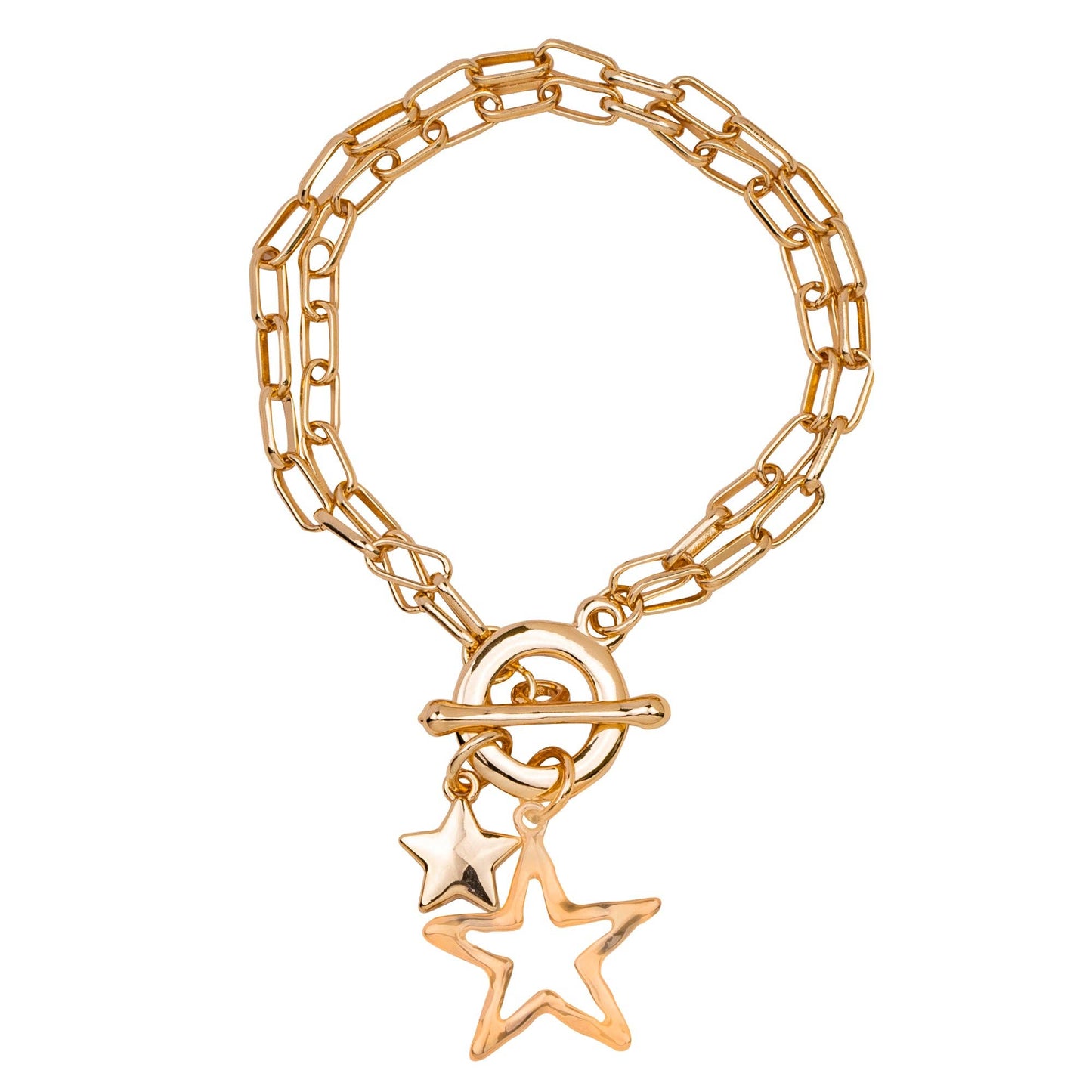D&X Ltd - Eternal Star T-bar Bracelet: Gold