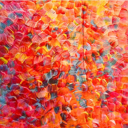 Lili Scarves - Vibrant Mosaic Print Scarf: Green