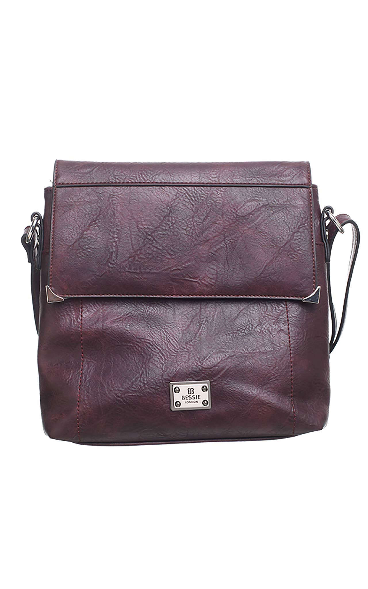 Bessie London - SMALL BUCKET CROSSBODY BAG WITH BACK ZIP POCKET: GREEN