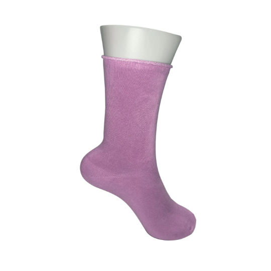 Urban Eccentric - CLEARANCE Unisex Bamboo Comfort Roll Top Socks: White / 6-11