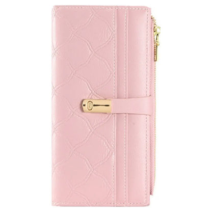 Superbia - Long Quilted Purse with Gift Box-A677: Green