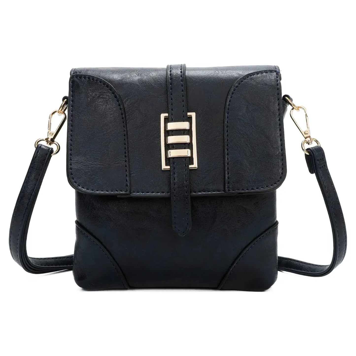 Superbia - Small Front Flap 2 Compartment Cross Body Bag Shoulder Bag: Green