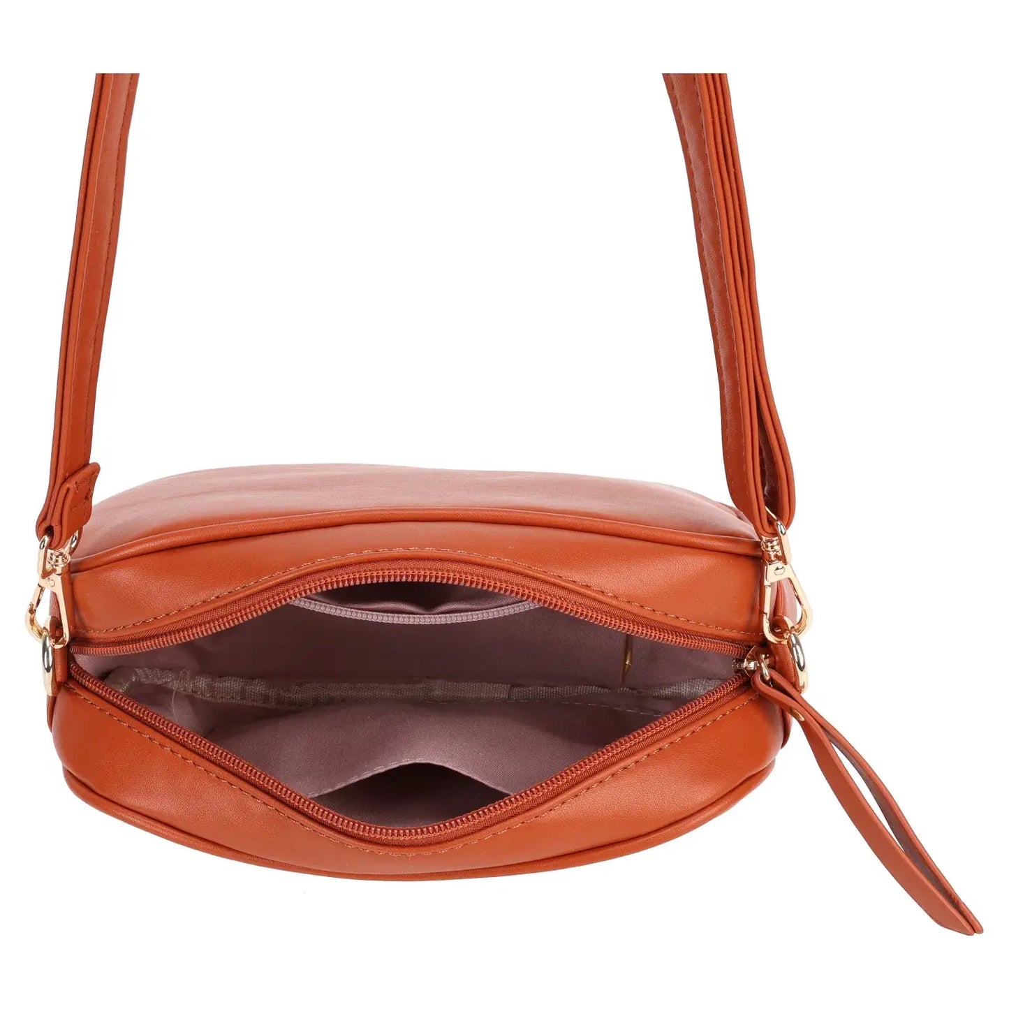 Soft Pu Camera Bag Cross Body Bag with Front Pocket White