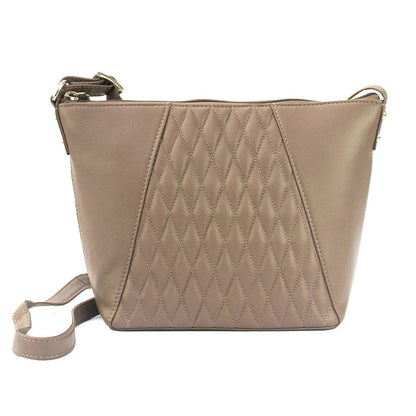 Alegra Handbag: Taupe