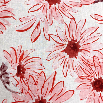 Lili Scarves - Big Daisy Print Scarf: Green