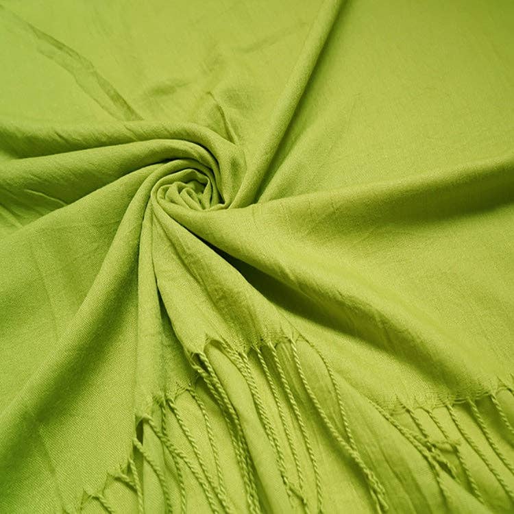 Lili Scarves - Plain Light Pashmina Large Scarf - 20 Colours: Black