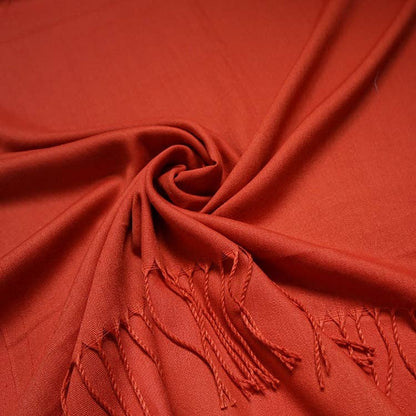 Lili Scarves - Plain Light Pashmina Large Scarf - 20 Colours: Black
