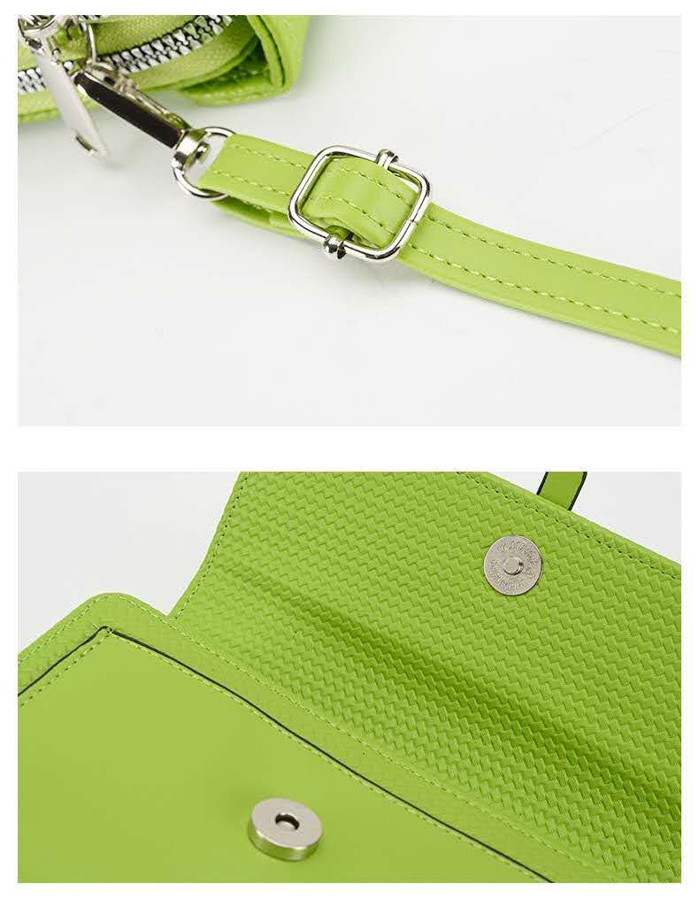 Superbia - Silver-toned Classic Flap Over 2 Zipper Mobile Bag Essential: Pink