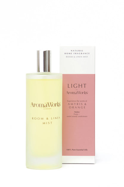 Wax Lyrical UK - Aromaworks Light Room & Linen Mist, 100ml: Basil & Lime