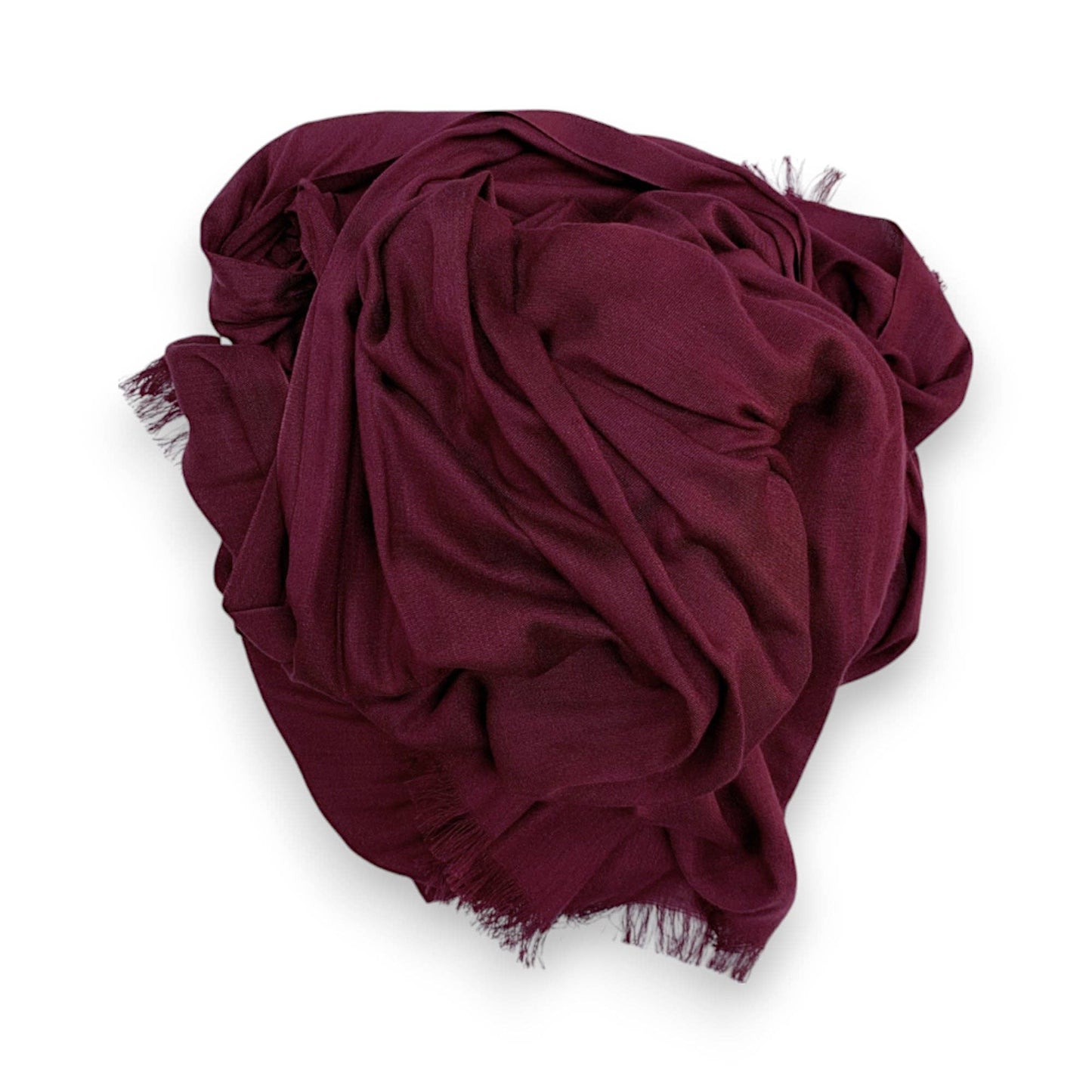 Lili Scarves - Pure Modal Plain Scarf - 27 Colours: Burgundy