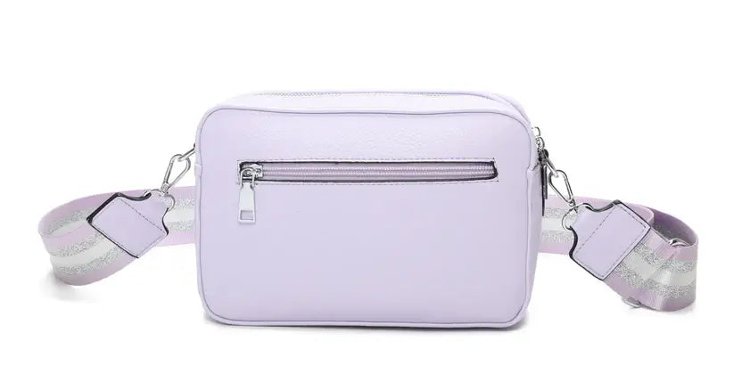 Strathurie - Crossbody Bag with Canvas Strap Silver 0925