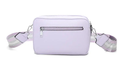 Strathurie - Crossbody Bag with Canvas Strap Silver 0925