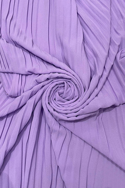 Fashion Scarf World - Plain Pleated Chiffon Cover Up: Red